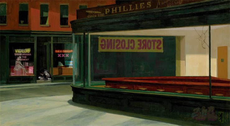 The Big Lebowski Nighthawks 2 andrewleipzig - Nighthawks - Edward Hopper