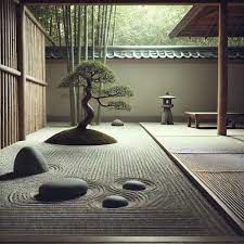 De luxe van leegte in Japan met deze Zentuin. Niet niets! 